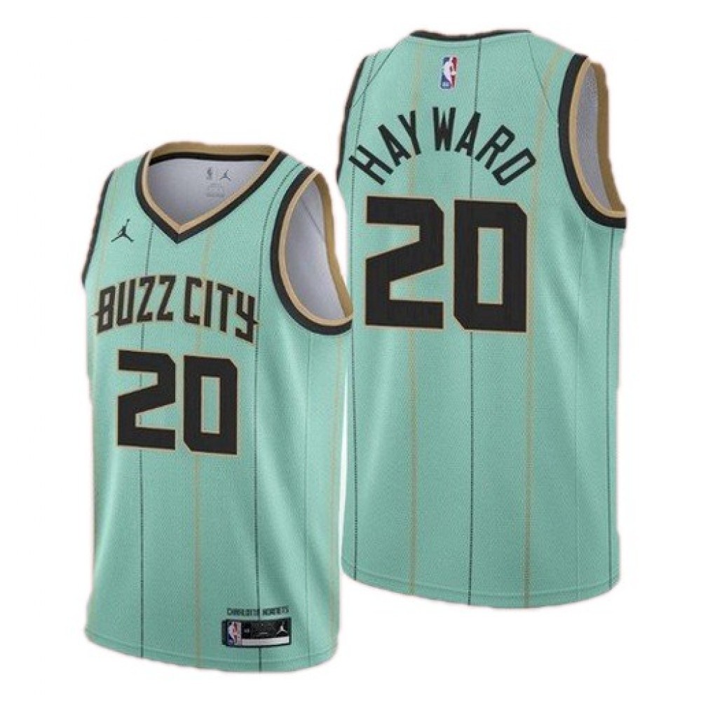 Men's Charlotte Hornets Hayward #20 Jordan Green Swingman Jersey - Association Edition-Pro Kit Vault | Brand New 26/27 Sports Jerseys